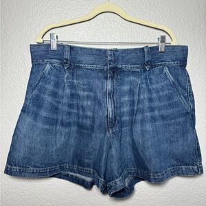 ABLE High-Rise Denim Shorts Blue Size 10